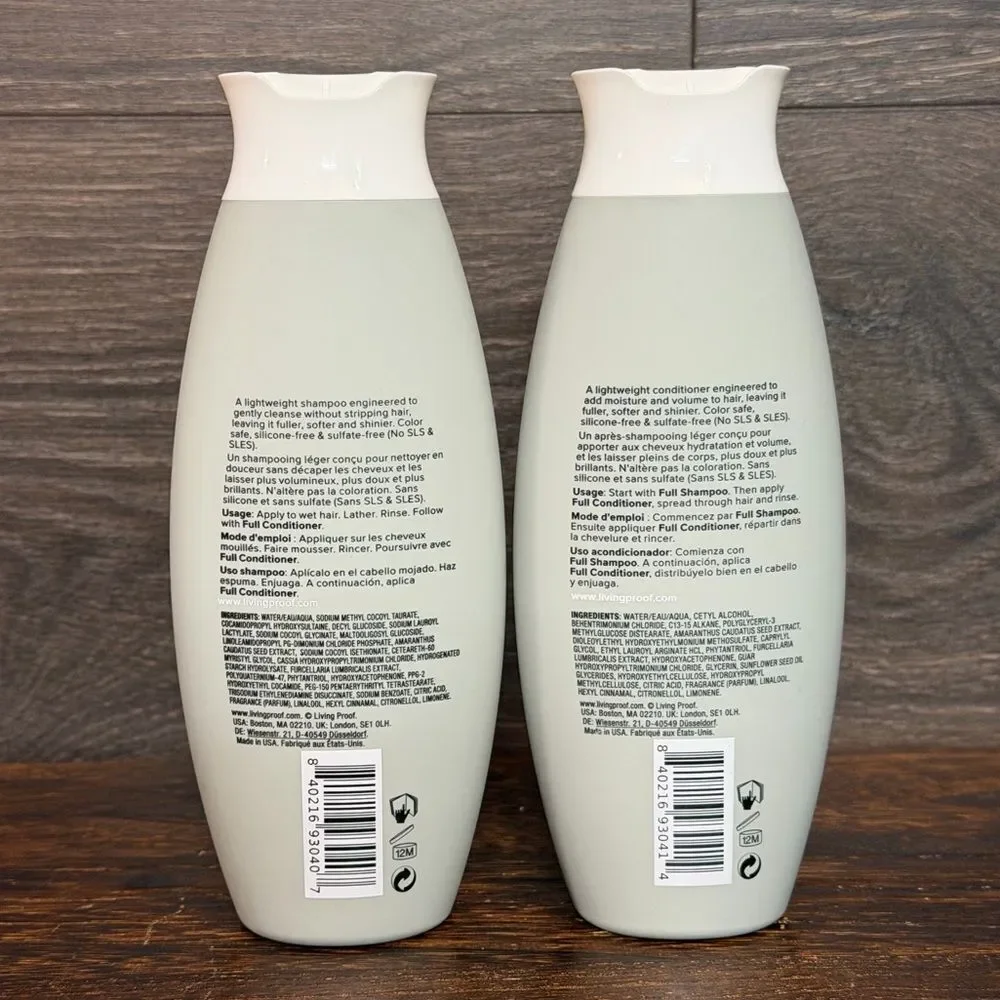 Living Proof Full Haircare Bundle Shampoo/Conditioner/Dry Volume Spray/Mini, New
